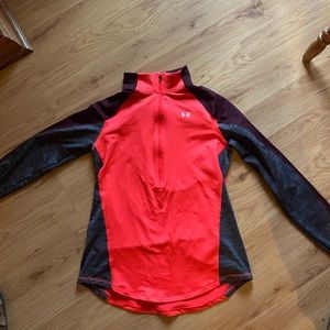 3/4 underarmour zip up
